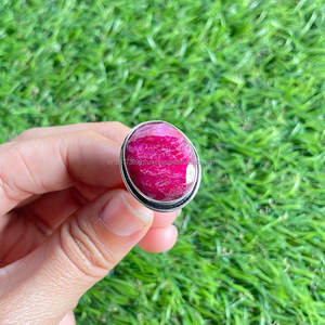 Bague en argent sterling 925 rubis bijoux en pierres précieuses faits à la main pour les femmes pour le mariage ou la fête - Product Image 5