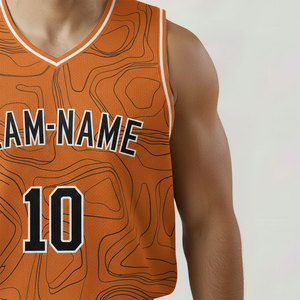 Ensemble de maillots de basket-ball unisexes pour adultes, nouveau design, respirant, sublimation personnalisée, maillot de basket-ball international - Product Image 3