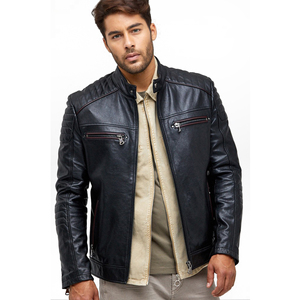 Fall <b>Winter</b> Men Leather Jacket Best Quality Men Leather Jacket Genuine Leather Men Jacket for Online Sale - Product Image 6
