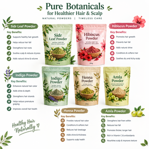 200g de Polvo 100% Natural de Sidr, Hibisco, Indigo, Henna y Amla para Mascarillas de Crecimiento Capilar Naturalmente Saludables y Cabello Largo y Brillante - Product Image 2