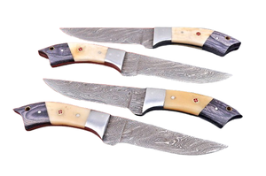 Premium Damascus Steel Chef <b>Knife</b> Set with Wood & Resin Handle Design for Home <b>Kitchen</b> Cooking Food Preparation Chef <b>Knife</b> Sets - Product Image 3