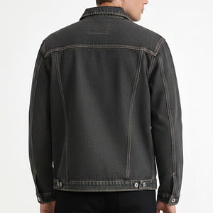 Wholesale Affordable Price Oversize Fit Turn Dowm Collar <b>Denim</b> <b>Jacket</b> For Men Fashionable Breathable Hip Hop Style Jeans <b>Jacket</b> - Product Image 6