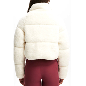 <b>Women</b> Lightweight Sherpa Fleece Jacket Full Zip Soft Teddy Fleece Outdoor Layering <b>Coat</b> Custom OEM Wholesale - Product Image 3