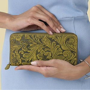 Cartera Larga de Cuero Genuino Premium para Mujer, Diseño Horizontal, Monedero con Cremallera, Organizador de Tarjetas, Porta Billetes, Elegante y a la Moda - Product Image 6