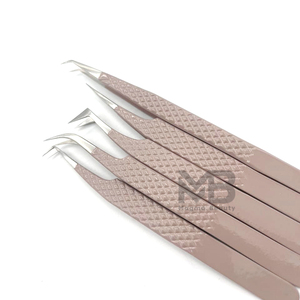 Pinzas para Extensión de Pestañas con Puntas de Fibra Personalizadas al por Mayor, Pinzas Profesionales Rectas para Volumen con Marca Privada - Product Image 5