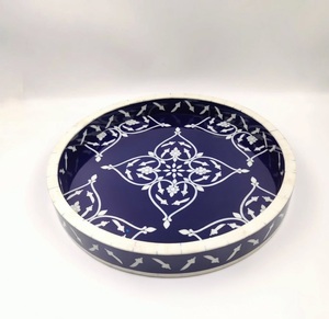 Moraccon Style Serving Tray With Resin And <b>MOP</b> Inlay Design Personalized Dinnerware breakfast Foods And <b>Dry</b> Fruits Serving Tray - Product Image 6