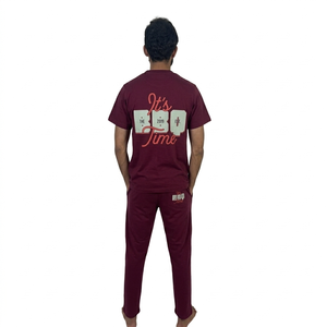 Ensemble de survêtement pour homme, t-shirt et pantalon longs, imprimés, 2 pièces, style streetwear, t-shirt et pantalon oversize - Product Image 2