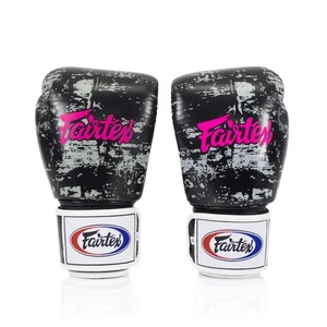 Guantes de Boxeo de Cuero Genuino Marrón Vintage de Primera Calidad, con Diseño de Rayas, para Entrenamiento Profesional de Muay Thai y Sparring, con Cierre de Velcro - Product Image 4