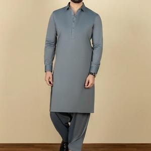 Modern Slim Fit <b>Men</b> Shalwar Kameez Plain Design Custom Size <b>Kurta</b> Suit Bulk Wholesale Manufacturer 2026 - Product Image 4