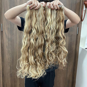 Produit le plus vendu : Extensions de cheveux vietnamiennes naturelles ondulées, double épaisseur, prêtes à être expédiées - Product Image 5