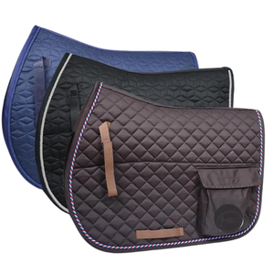 Tapis de selle respirant Elite à poches, séchage rapide, en polaire, équipement d'équitation, vente en gros OEM, fabricant pakistanais - Product Image 5