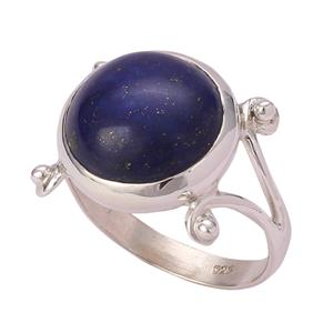 Anillo de Plata de Ley 925 Hecho a Mano con Piedra Preciosa de Lapislázuli, Estilo Boho, Regalo de Joyería con Piedra de Nacimiento de Septiembre - Product Image 4