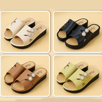 Sandales à plateforme en PVC pour femmes, antidérapantes, chaussures d'intérieur douces et chaudes, tendance de la mode, pantoufles en peluche douce