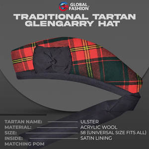 Sombrero Glengarry Escocés de Lana Premium con Diseño Inspirado en el Clán para Eventos Formales 2026 - Product Image 3