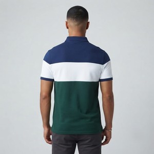 Chemise décontractée à manches courtes boutonnée pour homme Hawk Eye Sports, en coton tricoté imprimé haute performance 220g, avec logo frontal, douce et confortable - Product Image 5
