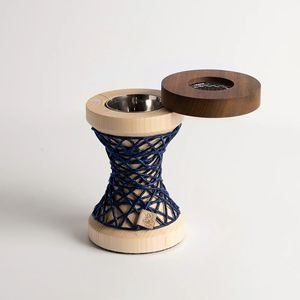Quemador de incienso de madera de pino duradero hecho a mano con diseño de cuerda, quemador de incienso aromático para una decoración elegante del hogar por Curio Craft. - Product Image 3