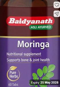 High Quality Food Grade <b>Moringa</b> Green Superfood <b>Tablets</b> Solvent Extraction SHREE BAIDYANATH Bottle Bulk Price India Manufacturer - Product Image 2