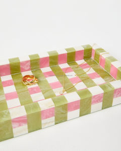 Elegante Bandeja de Resina Epoxi para Servir y Guardar Objetos - Diseño Moderno para Bodas y Diwali, Decoración Moderna para el Hogar por Fashion Craft India - Product Image 4