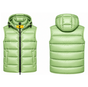 Hoodie Quilted Jackets for Men Softshell Bubble Puffer Jackets for Winter Hot Selling OEM Service Puffer <b>Jumpers</b> Sleeveless Vest - Product Image 6