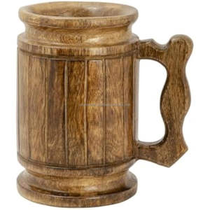 Taza de cerámica de madera clásica hecha a mano de la mejor calidad para el hogar, oficina, Hotel, bandeja de uso para cerveza, té, Camping, mayorista directo de India - Product Image 1