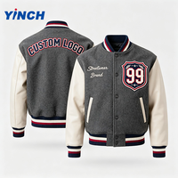 Veste de baseball streetwear pour homme, prix d'usine Layenne, logo personnalisé, veste classique de style Letterman pour équipe scolaire