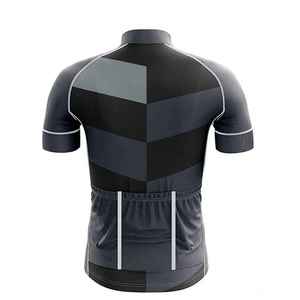 Maillot de cyclisme uni taille standard 100% polyester avec logo imprimé numérique personnalisé, antibactérien et séchage rapide - Product Image 5