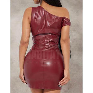 Vestido de Cuero Genuino de Diseño Clásico para Mujer, Material Suave y Duradero, Perfecto para el Trabajo, Casual y Fiestas - Product Image 2