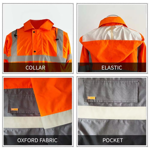 Chaqueta de Seguridad Reflectante Impermeable de Tejido Softshell, Ropa de Trabajo de Alta Visibilidad - Product Image 6