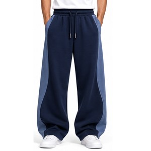 Fournisseur d'usine de pantalons en molleton 100% coton pour hommes, coupe décontractée, OEM, ODM, marque privée, commande en gros, vêtements streetwear, vêtements de sport décontractés. - Product Image 1