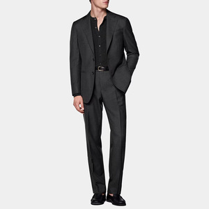 Traje Gris Elegante de Alta Calidad y Nueva Colección, Transpirable, para Hombre, Traje de Dos Piezas a Medida, Proveedor de Ropa Formal Personalizada OEM - Product Image 1