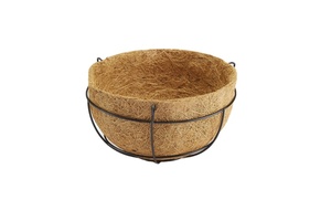 กระถางปลูกต้นไม้แบบแขวน/ตะกร้าปลูกคุณภาพพรีเมียมสำหรับทำสวนในบ้านและการปลูกต้นไม้ประดับ ทำจากใยมะพร้าวและยางพาราธรรมชาติ 100% - Product Image 4