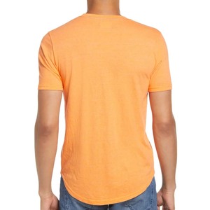 T-shirts noirs personnalisés pour hommes, manches courtes, col rond, 100 % coton peigné, logo frontal, style formel, coupe ample, anti-boulochage, été - Product Image 5