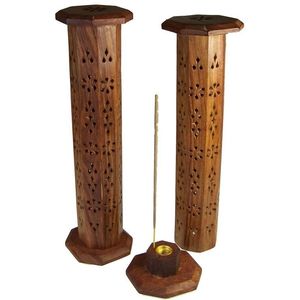 Brûleur d'encens religieux en bois naturel indien pour Agarbatti, design personnalisable, exportation directe usine, pour l'exportation de la zone artisanale - Product Image 2