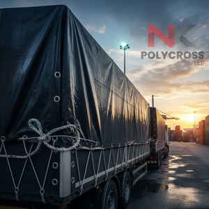 Bâche en tissu laminé imperméable, résistante aux UV, pour usage extérieur, construction et industrie - Product Image 1