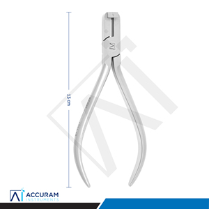 Pince à détails orthodontiques Accuram 13 cm en acier inoxydable, pliante à baïonnette en Z, instrument chirurgical dentaire manuel CE - Product Image 4