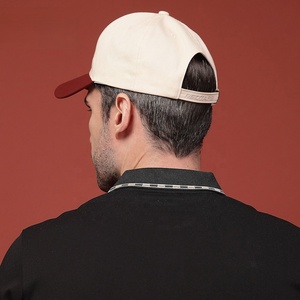 Casquette personnalisée brodée en 3D à deux tons pour hommes, casquette de baseball à visière contrastée, vente en gros OEM BD - Product Image 4