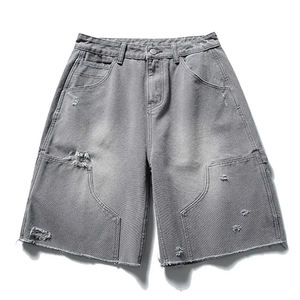 Shorts de sport pour hommes en coton 100% délavé à l'acide, avec logo personnalisé, fermeture à cordon, commande en gros, qualité supérieure, directement de l'usine - Product Image 6