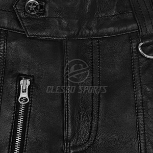 Men's Real Cowhide Oem Service Leather Pant Custom Design Printed Genuine Leather Pant For Men - Product Image 3