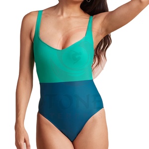 ชุดว่ายน้ำวันพีซคุณภาพสูงแบบสั่งทำพิเศษสำหรับผู้หญิงไซส์ใหญ่ พร้อมซิป ดีไซน์เซ็กซี่เอวสูง - Product Image 1