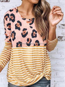 Hauts pour femmes de haute qualité, nouvelle arrivée 2022, vêtements pour femmes tendance, automne, couleur contrastée, manches longues, tricoté, séchage rapide - Product Image 3