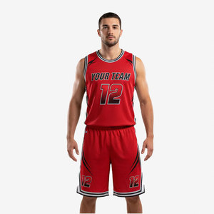 Top Trend Sublimation Printing Mesh Basketball Uniform for Men Sports Wear Custom Player <b>Name</b> Number Basketball Uniform 2026 - Product Image 4