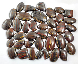 Cabujón de Ojo de Tigre Natural, Cristal con Reverso Plano, Gemas Sueltas de Alta Calidad para Joyería, Venta al Por Mayor - Product Image 1