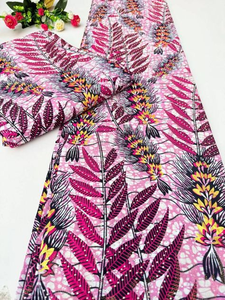 Bright Nigerian African Wax Print Ankara Cotton Fabric for Clothing and Textile Industry South Africa - Product Image 5