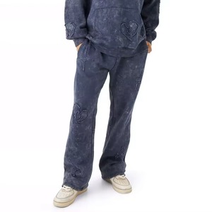 Custom Design Casual Quick Dry Winter Two-Piece Hoodie Sweatpants Sets Cotton Streetwear Oversized Tracksuits for Men - Product Image 5