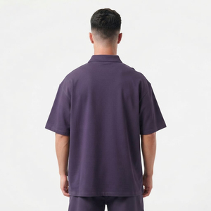 Men's Polo T Shirt Quick Dry Short Sleeve Casual Collared <b>Top</b> for Summer Outdoor Sports Daily Wear <b>Maroon</b> Soft Stylish - Product Image 2