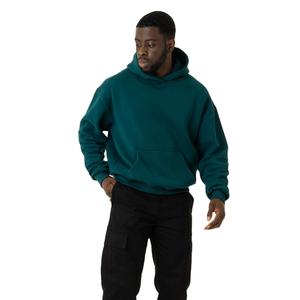 Sweats à capuche solides décontractés pour hommes hiver coton polyester tissu polaire 100% coton à capuche thermique personnalisé sweats à capuche personnalisés pour hommes - Product Image 3