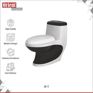 Nouvel arrivage : WC monobloc à poser au sol, économiseur d'eau, en céramique blanche carrée, provenant d'Inde. - Product Image 2