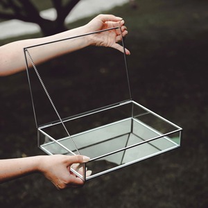 Caja Organizadora de Joyería de Vidrio Transparente con Acabado Negro Antiguo, Accesorios para el Hogar, Caja de Almacenamiento de Vidrio Personalizada - Product Image 1