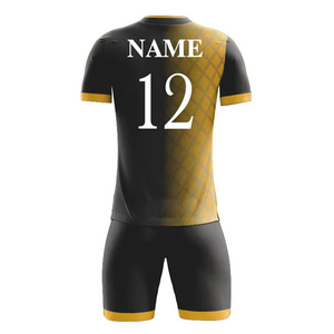 Tenue de football professionnelle 100 % polyester à séchage rapide et respirante avec logo thermocollé, uniforme de football vierge - Product Image 2