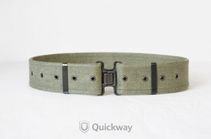 Canvas Webbing <b>Belt</b> Tactical Adjustable Utility <b>Belt</b> for Outdoor, <b>Work</b> & Adventure Olive Green - Product Image 5